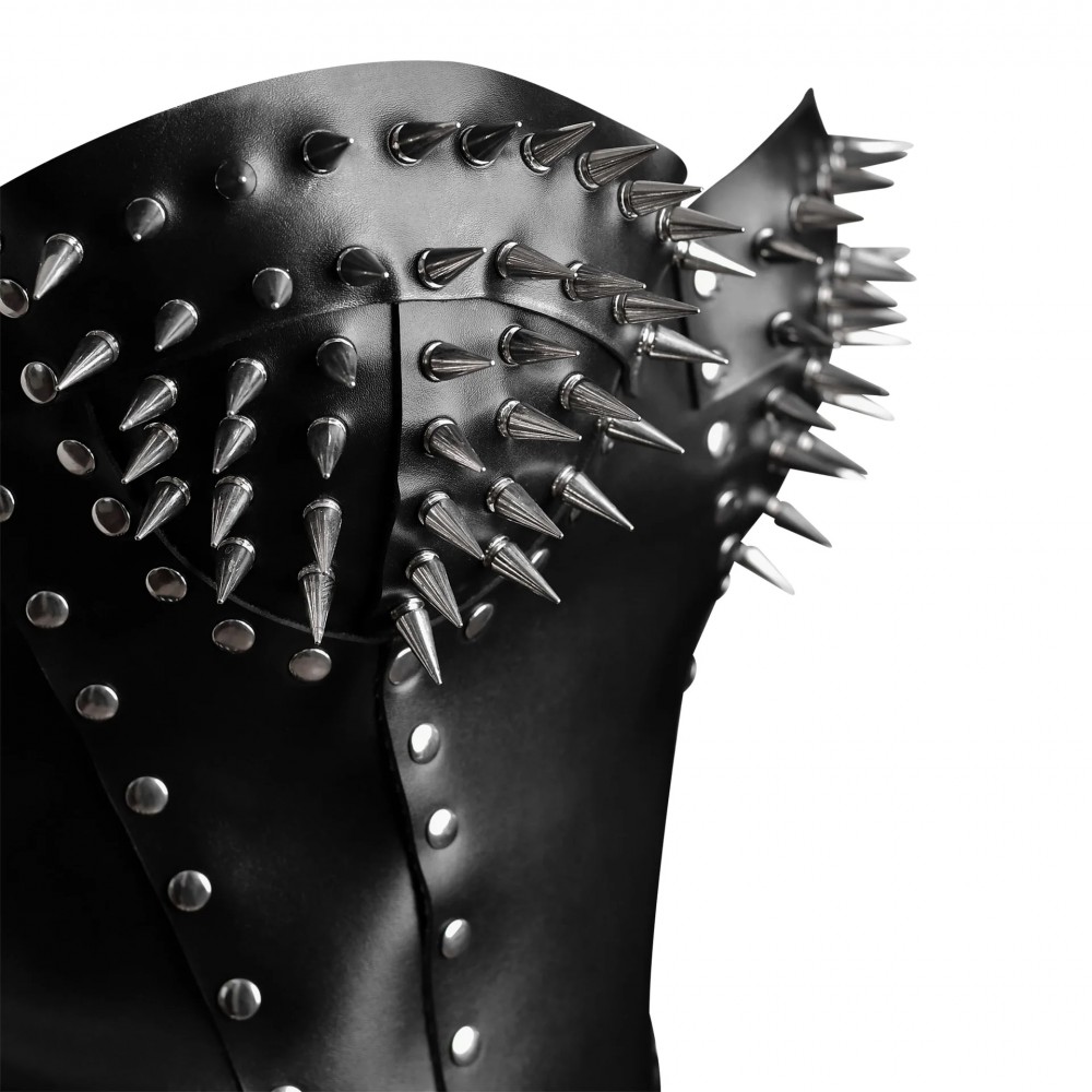 Women Real Leather Corset Overbust Handmade Black Genuine Leather Corset, Heavy Duty Steel Boned Waist Gothic Luxury and Stylish