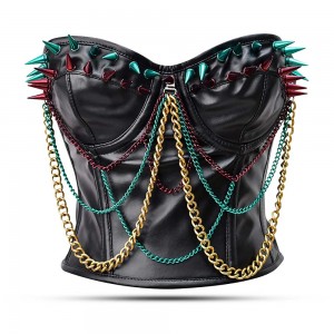 Women Real Leather Corset Overbust Handmade Black Genuine Leather Corset, Heavy Duty Steel Boned Waist Gothic Luxury and Stylish