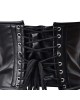 Women Real Leather Corset Overbust Handmade Black Genuine Leather Corset, Heavy Duty Steel Boned Waist Gothic Luxury and Stylish