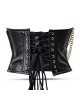 Women Real Leather Corset Overbust Handmade Black Genuine Leather Corset, Heavy Duty Steel Boned Waist Gothic Luxury and Stylish