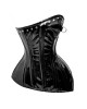 Women Real Leather Corset Overbust Handmade Black Genuine Leather Corset, Heavy Duty Steel Boned Waist Gothic Luxury and Stylish