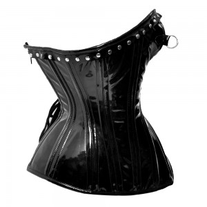 Women Real Leather Corset Overbust Handmade Black Genuine Leather Corset, Heavy Duty Steel Boned Waist Gothic Luxury and Stylish
