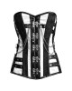 Women Real Leather Corset Overbust Handmade Black Genuine Leather Corset, Heavy Duty Steel Boned Waist Gothic Luxury and Stylish