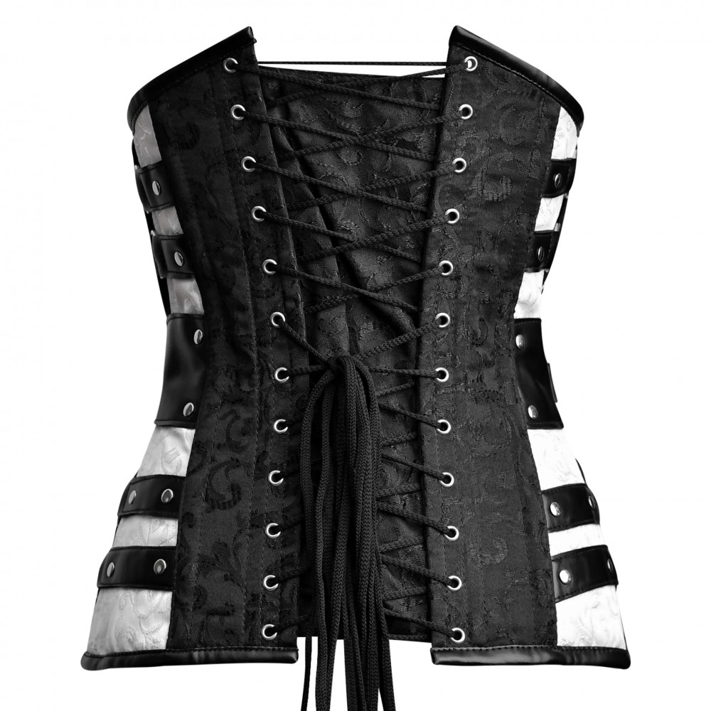 Women Real Leather Corset Overbust Handmade Black Genuine Leather Corset, Heavy Duty Steel Boned Waist Gothic Luxury and Stylish