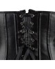 Women Real Leather Corset Overbust Handmade Black Genuine Leather Corset, Heavy Duty Steel Boned Waist Gothic Luxury and Stylish