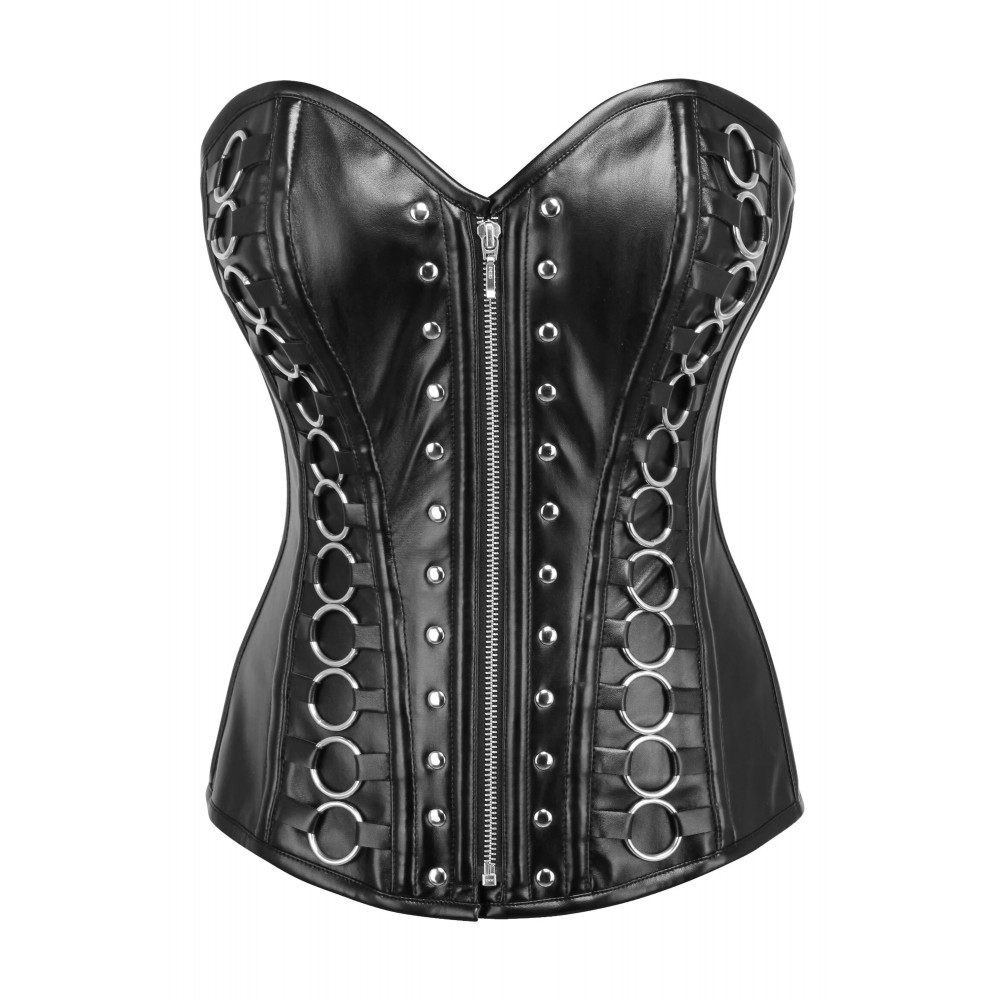 Women Real Leather Corset Overbust Handmade Black Genuine Leather Corset, Heavy Duty Steel Boned Waist Gothic Luxury and Stylish