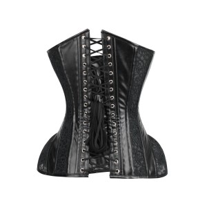 Women Real Leather Corset Overbust Handmade Black Genuine Leather Corset, Heavy Duty Steel Boned Waist Gothic Luxury and Stylish