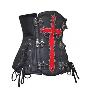 Women Real Leather Corset Overbust Handmade Black Genuine Leather Corset, Heavy Duty Steel Boned Waist Gothic Luxury and Stylish