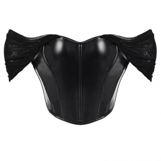 Women Real Leather Corset Overbust Handmade Black Genuine Leather Corset, Heavy Duty Steel Boned Waist Gothic Luxury and Stylish