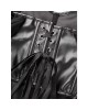 Women Real Leather Corset Overbust Handmade Black Genuine Leather Corset, Heavy Duty Steel Boned Waist Gothic Luxury and Stylish