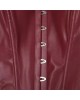 Women Real Leather Corset Overbust Handmade Maroon Genuine Leather Corset, Heavy Duty Steel Boned Waist Gothic Luxury and Stylish