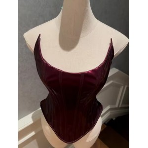 Women Real Leather Corset Overbust Handmade Maroon Genuine Leather Corset, Heavy Duty Steel Boned Waist Gothic Luxury and Stylish