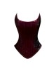 Women Real Leather Corset Overbust Handmade Maroon Genuine Leather Corset, Heavy Duty Steel Boned Waist Gothic Luxury and Stylish