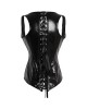 Women Real Leather Corset Overbust Handmade Black Genuine Leather Corset, Heavy Duty Steel Boned Waist Gothic Luxury and Stylish