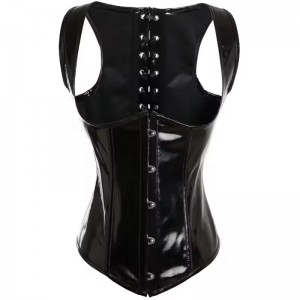 Women Real Leather Corset Overbust Handmade Black Genuine Leather Corset, Heavy Duty Steel Boned Waist Gothic Luxury and Stylish