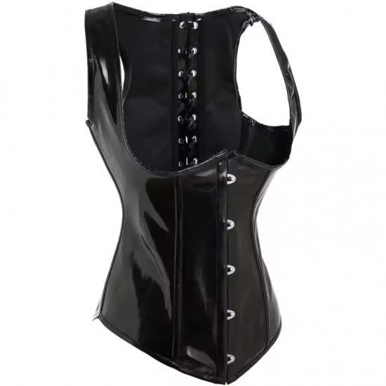Women Real Leather Corset Overbust Handmade Black Genuine Leather Corset, Heavy Duty Steel Boned Waist Gothic Luxury and Stylish