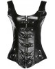 Women Real Leather Corset Overbust Handmade Black Genuine Leather Corset, Heavy Duty Steel Boned Waist Gothic Luxury and Stylish