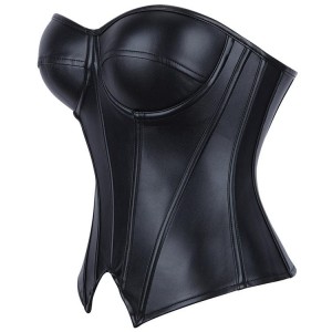 Women Real Leather Corset Overbust Handmade Black Genuine Leather Corset, Heavy Duty Steel Boned Waist Gothic Luxury and Stylish