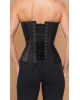 Women Real Leather Corset Overbust Handmade Black Genuine Leather Corset, Heavy Duty Steel Boned Waist Gothic Luxury and Stylish