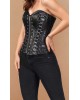 Women Real Leather Corset Overbust Handmade Black Genuine Leather Corset, Heavy Duty Steel Boned Waist Gothic Luxury and Stylish