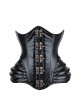 Women Real Leather Corset Underbust Handmade Black Genuine Leather Corset, Heavy Duty Steel Boned Waist Gothic Luxury and Stylish