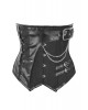 Women Real Leather Corset Underbust Handmade Black Genuine Leather Corset, Heavy Duty Steel Boned Waist Gothic Luxury and Stylish