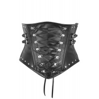 Women Real Leather Corset Underbust Handmade Black Genuine Leather Corset, Heavy Duty Steel Boned Waist Gothic Luxury and Stylish