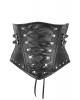 Women Real Leather Corset Underbust Handmade Black Genuine Leather Corset, Heavy Duty Steel Boned Waist Gothic Luxury and Stylish