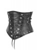 Women Real Leather Corset Underbust Handmade Black Genuine Leather Corset, Heavy Duty Steel Boned Waist Gothic Luxury and Stylish