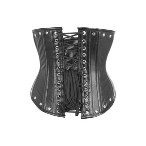 Women Real Leather Corset Underbust Handmade Black Genuine Leather Corset, Heavy Duty Steel Boned Waist Gothic Luxury and Stylish