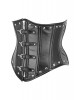 Women Real Leather Corset Underbust Handmade Black Genuine Leather Corset, Heavy Duty Steel Boned Waist Gothic Luxury and Stylish