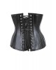 Women Real Leather Corset Underbust Handmade Black Genuine Leather Corset, Heavy Duty Steel Boned Waist Gothic Luxury and Stylish