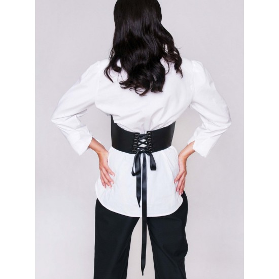 Women Real Leather Corset Underbust Handmade Black Genuine Leather Corset, Heavy Duty Steel Boned Waist Gothic Luxury and Stylish