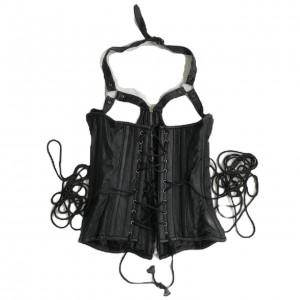 Women Real Leather Corset Underbust Handmade Black Genuine Leather Corset, Heavy Duty Steel Boned Waist Gothic Luxury and Stylish