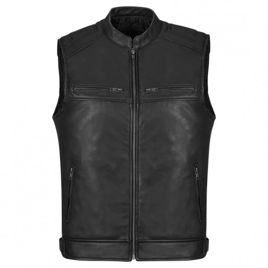 Men's Motorcycle Real Leather Vest Premium Leather Handmade Club, Diamond Quilted Leather Vest, Leather Biker Vest Motorbike Vest Cowhide