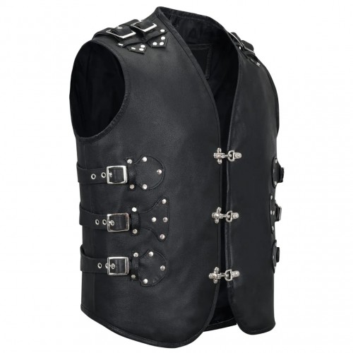 Biker Leather Vest 