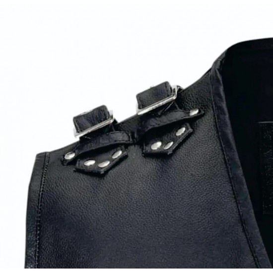 Men's Motorcycle Real Leather Vest Premium Leather Handmade Club, Diamond Quilted Leather Vest Leather Biker Vest Motorbike Heavy Metal Vest