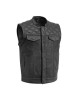Men's Motorcycle Real Leather Vest Perforated Premium Leather Handmade Club, Diamond Quilted Leather Vest, Leather Biker Vest Motorbike Vest