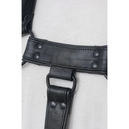 Men's Real Leather Jockstrap with Leather Harness, Fetish, Club Leather Underwear, Sexy Thong, Adult, Codpiece, Men Leather Fashion Wear