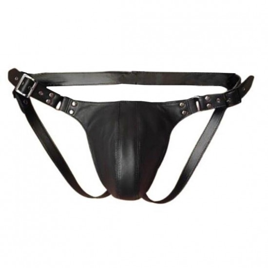 Men's Real Leather Jockstrap, Fetish, Club Leather Underwear, Sexy Thong, Adult, Codpiece, Fetish Underwear, Men Leather Underwear 