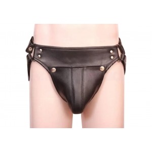 Men's Real Leather Jockstrap, Fetish, Club Leather Underwear, Sexy Thong, Adult, Codpiece, Fetish Underwear, Men Leather Underwear 