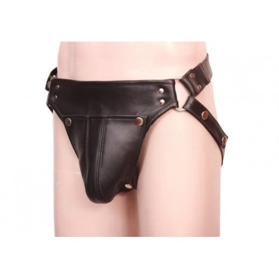 Men's Real Leather Jockstrap, Fetish, Club Leather Underwear, Sexy Thong, Adult, Codpiece, Fetish Underwear, Men Leather Underwear 