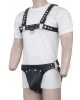Men's Real Leather Harness with Jockstrap, Fetish, Club Leather Underwear, Sexy Thong, Adult, Codpiece, Fetish Men Leather Fashion Wear 
