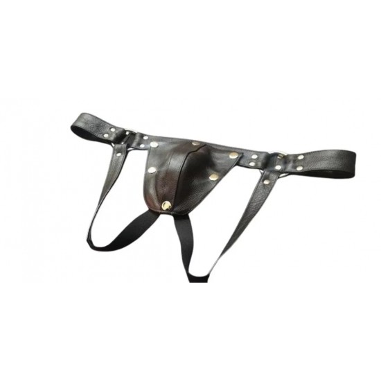 Men's Real Leather Jockstrap, Fetish, Club Leather Underwear, Sexy Thong, Adult, Codpiece, Fetish Underwear, Men Leather Underwear 