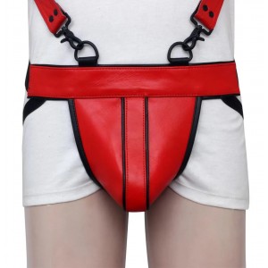 Men's Real Leather Jockstrap with Leather Harness, Fetish, Club Leather Underwear, Sexy Thong, Adult, Men Leather Fashion Wear