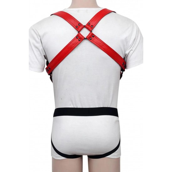 Men's Real Leather Jockstrap with Leather Harness, Fetish, Club Leather Underwear, Sexy Thong, Adult, Men Leather Fashion Wear