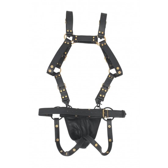 Men's Real Leather Jockstrap with Harness, Fetish, Club Leather Underwear, Sexy Thong, Adult, Codpiece, Men Leather Fashion Wear 