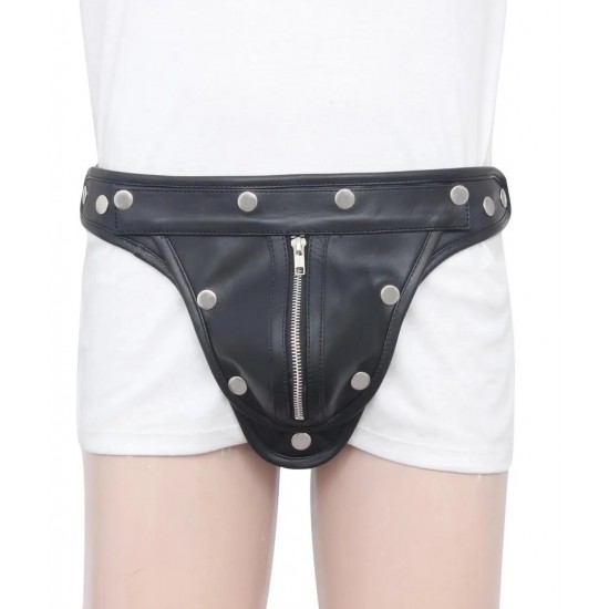 Men's Real Leather Jockstrap, Fetish, Club Leather Underwear, Sexy Thong, Adult, Codpiece, Fetish Underwear, Men Leather Underwear