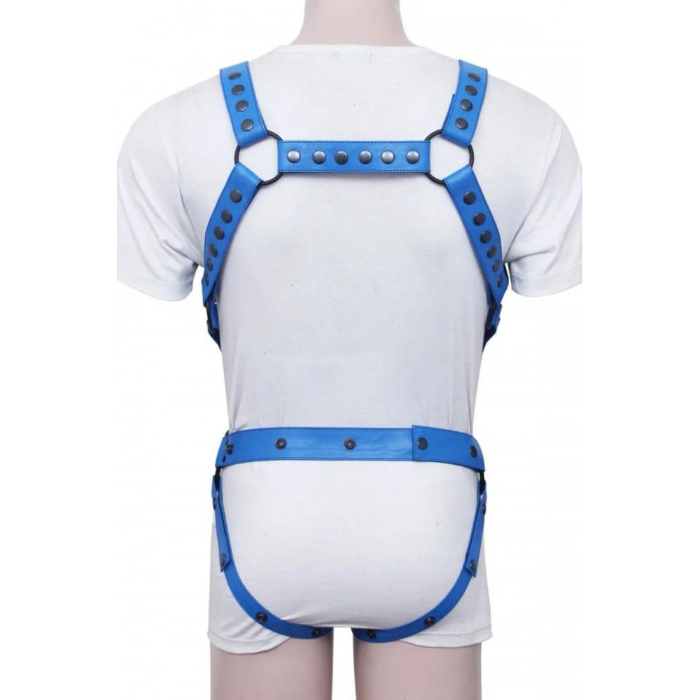 Men's Real Leather Jockstrap with Leather Harness, Fetish, Club Leather Underwear, Sexy Thong, Adult, Codpiece, Men Fashion Wear 