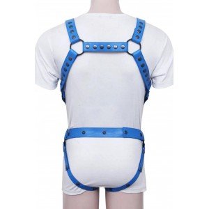 Men's Real Leather Jockstrap with Leather Harness, Fetish, Club Leather Underwear, Sexy Thong, Adult, Codpiece, Men Fashion Wear 